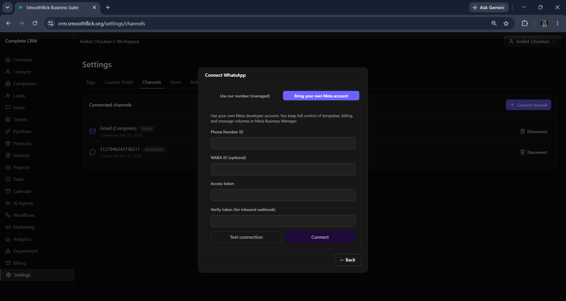 Custom fields